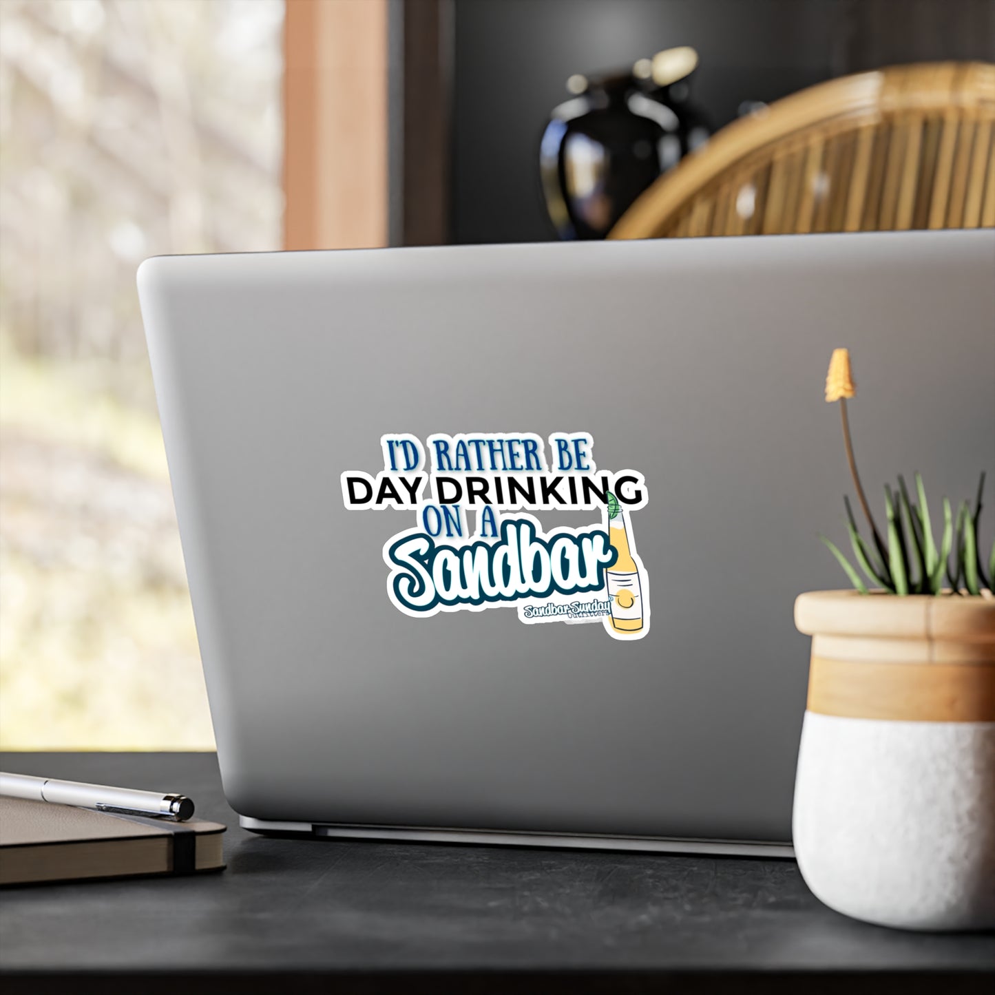 Day Drinking on a Sandbar Kiss-Cut Decal