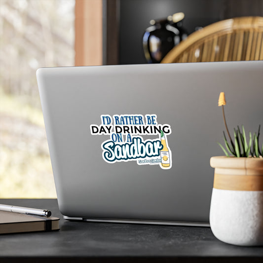 Day Drinking on a Sandbar Kiss-Cut Decal