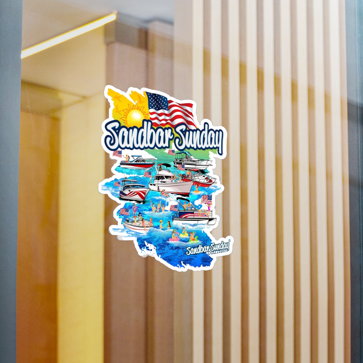 Party at the Sandbar Kiss-Cut Vinyl Decal