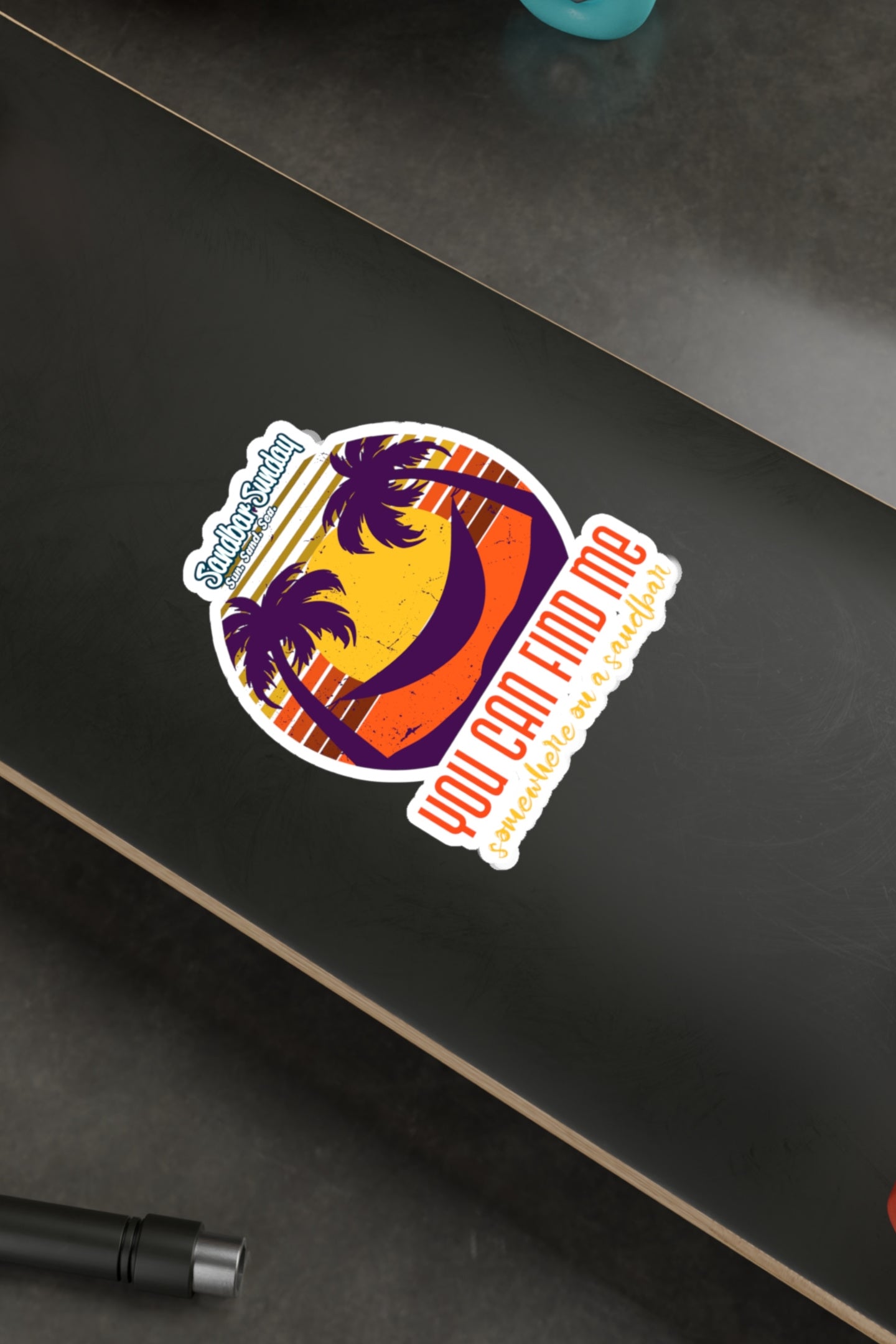 Somewhere on a Sandbar Kiss-Cut Vinyl Decal