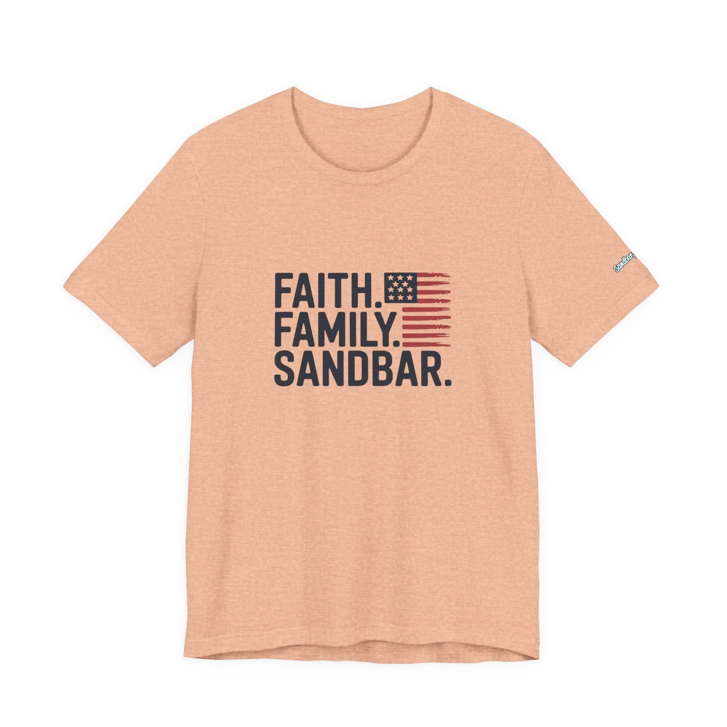 Faith. Family. Sandbar. - Jersey Tee