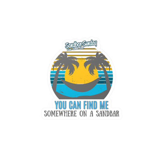 Somewhere on a Sandbar Kiss-Cut Vinyl Decal