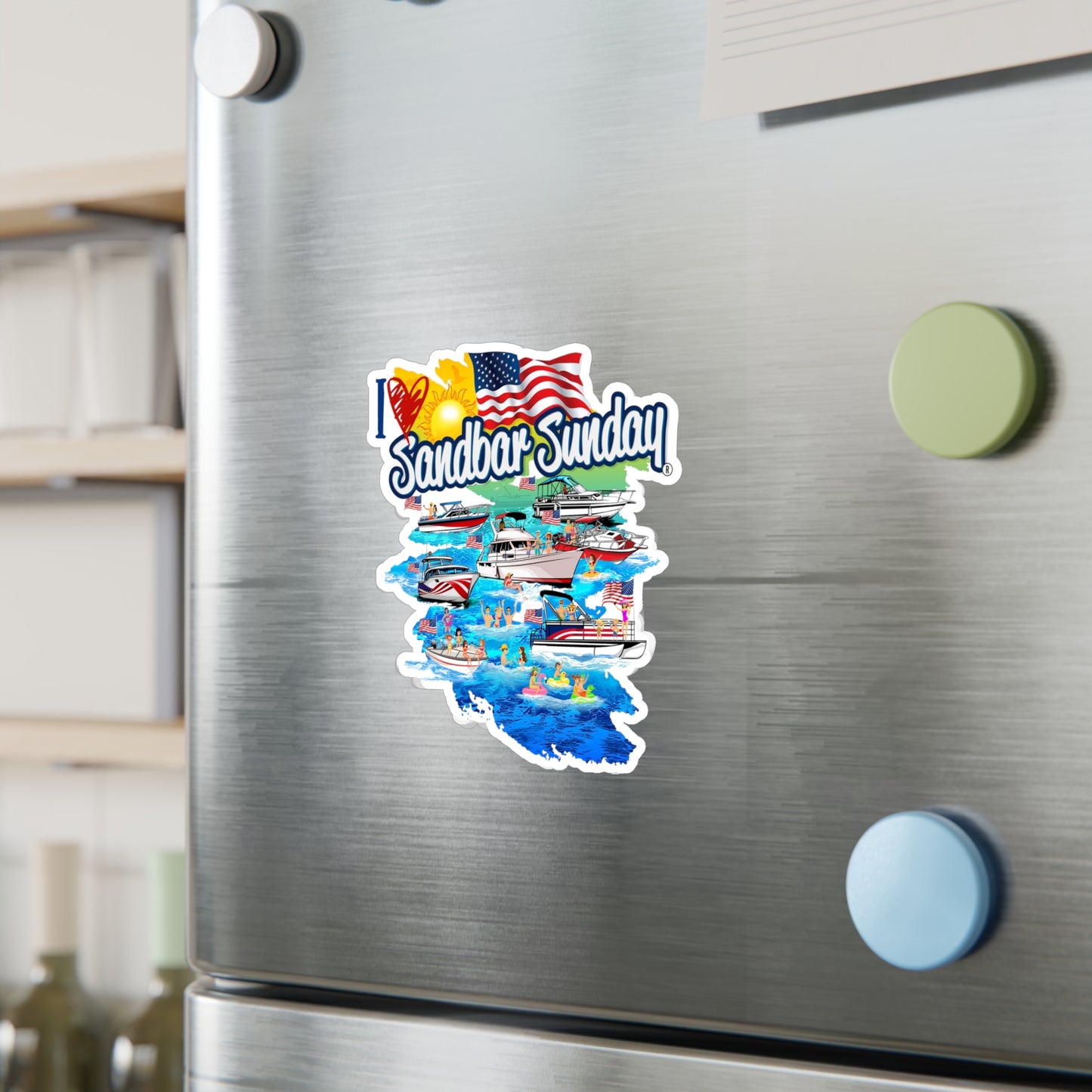 Sandbar Party Kiss-Cut Decal