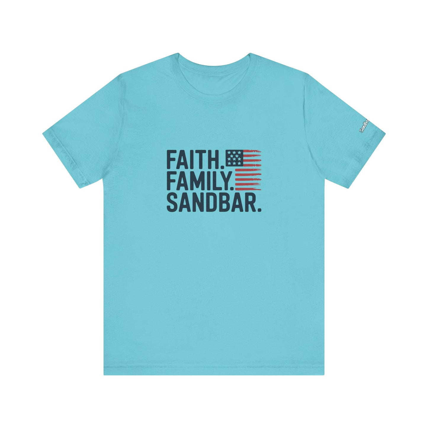 Faith. Family. Sandbar. - Jersey Tee
