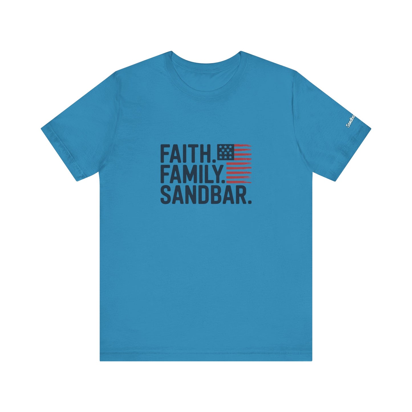 Faith. Family. Sandbar. - Jersey Tee