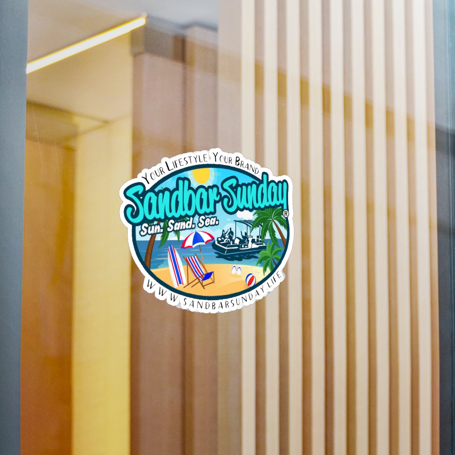 Sandbar Sunday®️ Logo Kiss-Cut Vinyl Decal