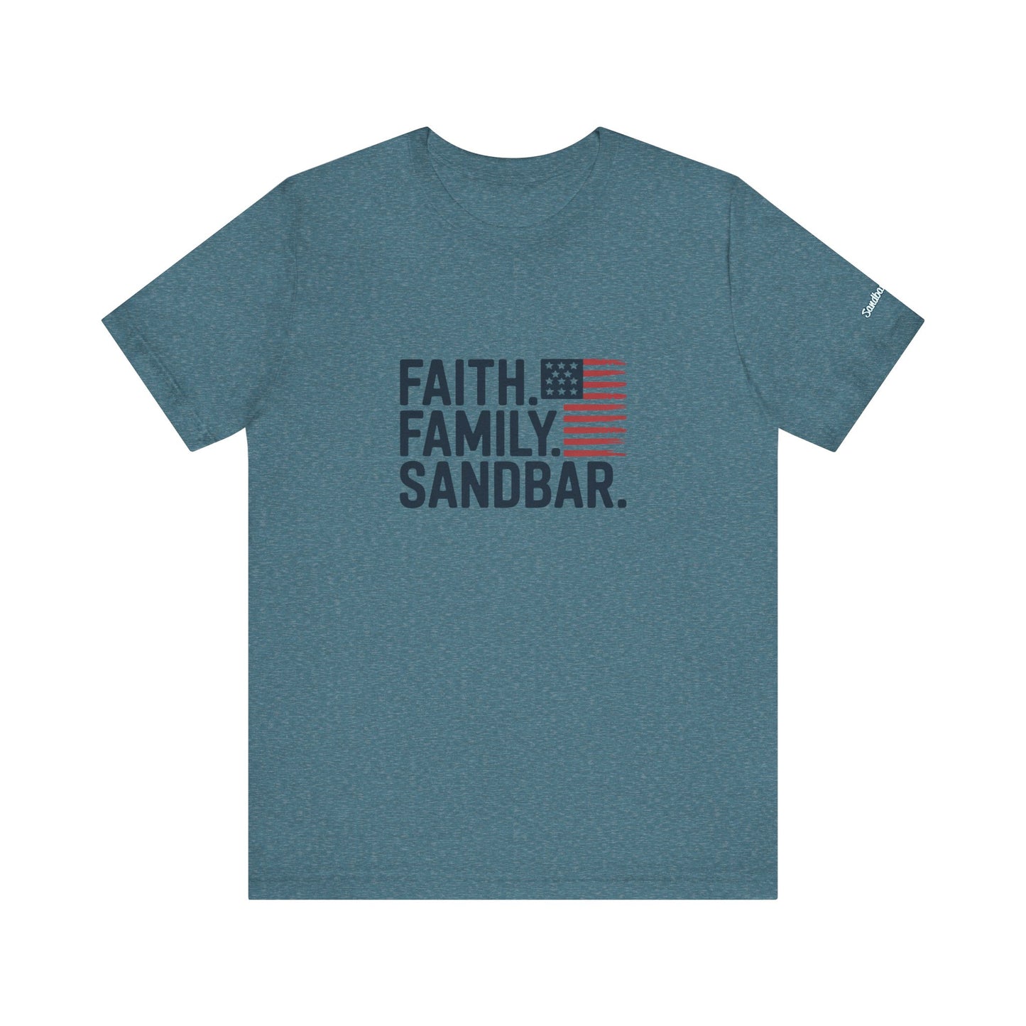 Faith. Family. Sandbar. - Jersey Tee