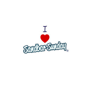 I Heart Sandbar Sunday Kiss-Cut Decal