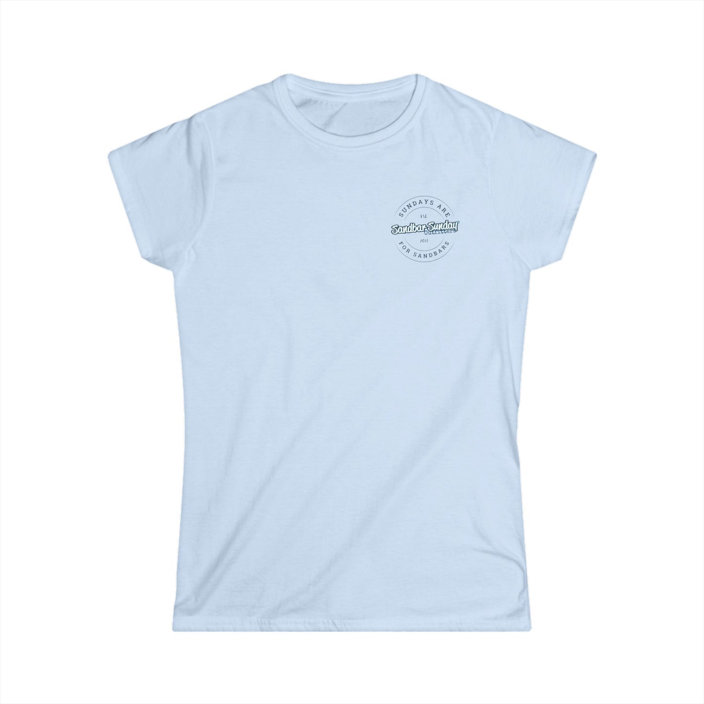 Sundays are for Sandbars Ladies Tee - Sandbar Lover Women's Shirt