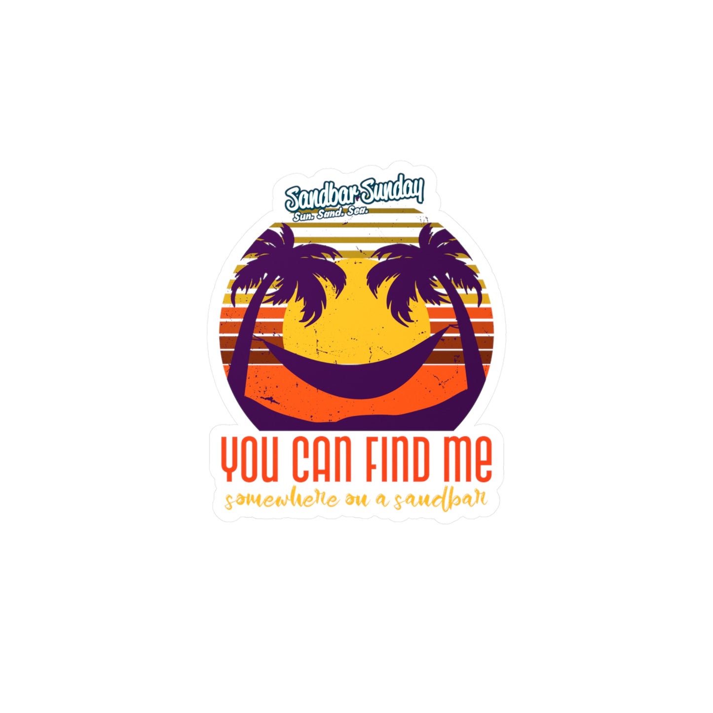 Somewhere on a Sandbar Kiss-Cut Vinyl Decal