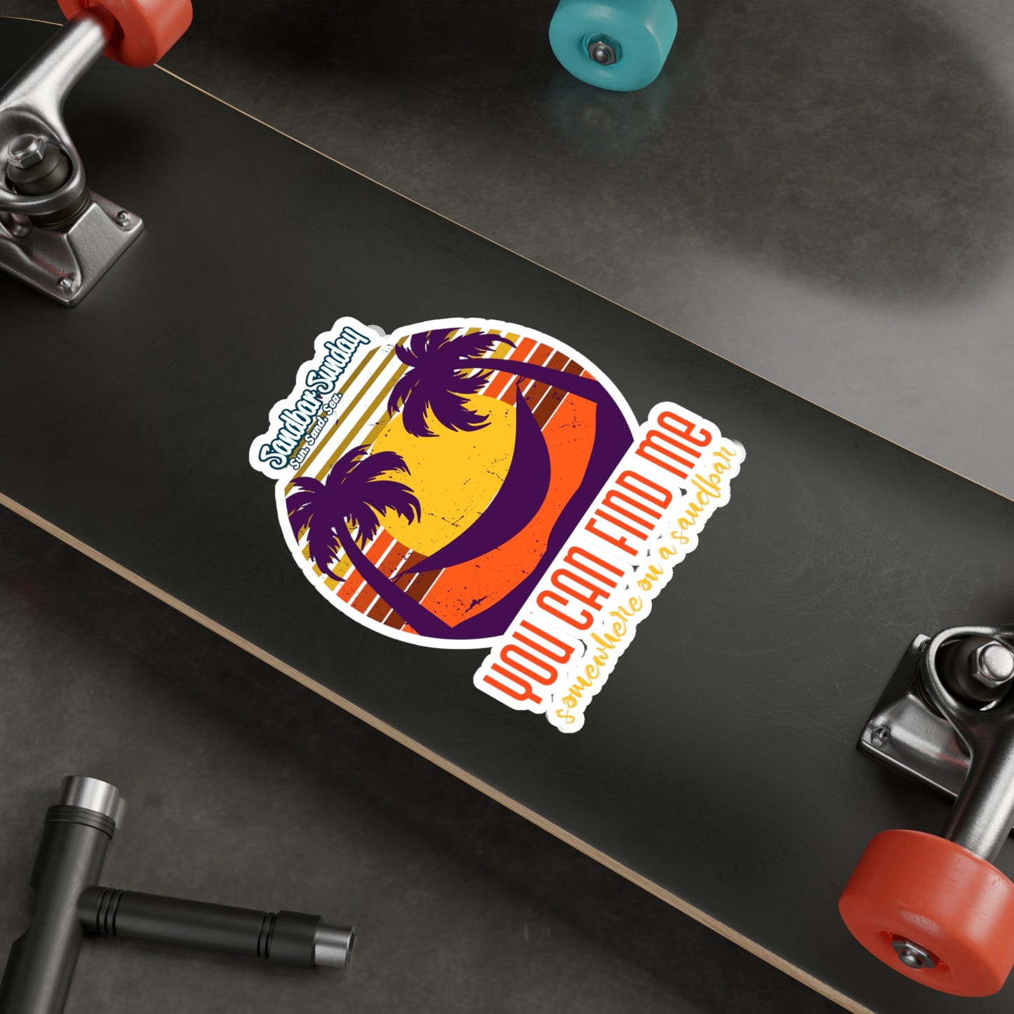 Somewhere on a Sandbar Kiss-Cut Vinyl Decal