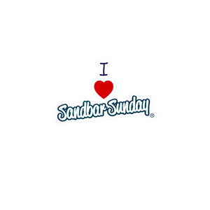 I Heart Sandbar Sunday Kiss-Cut Decal