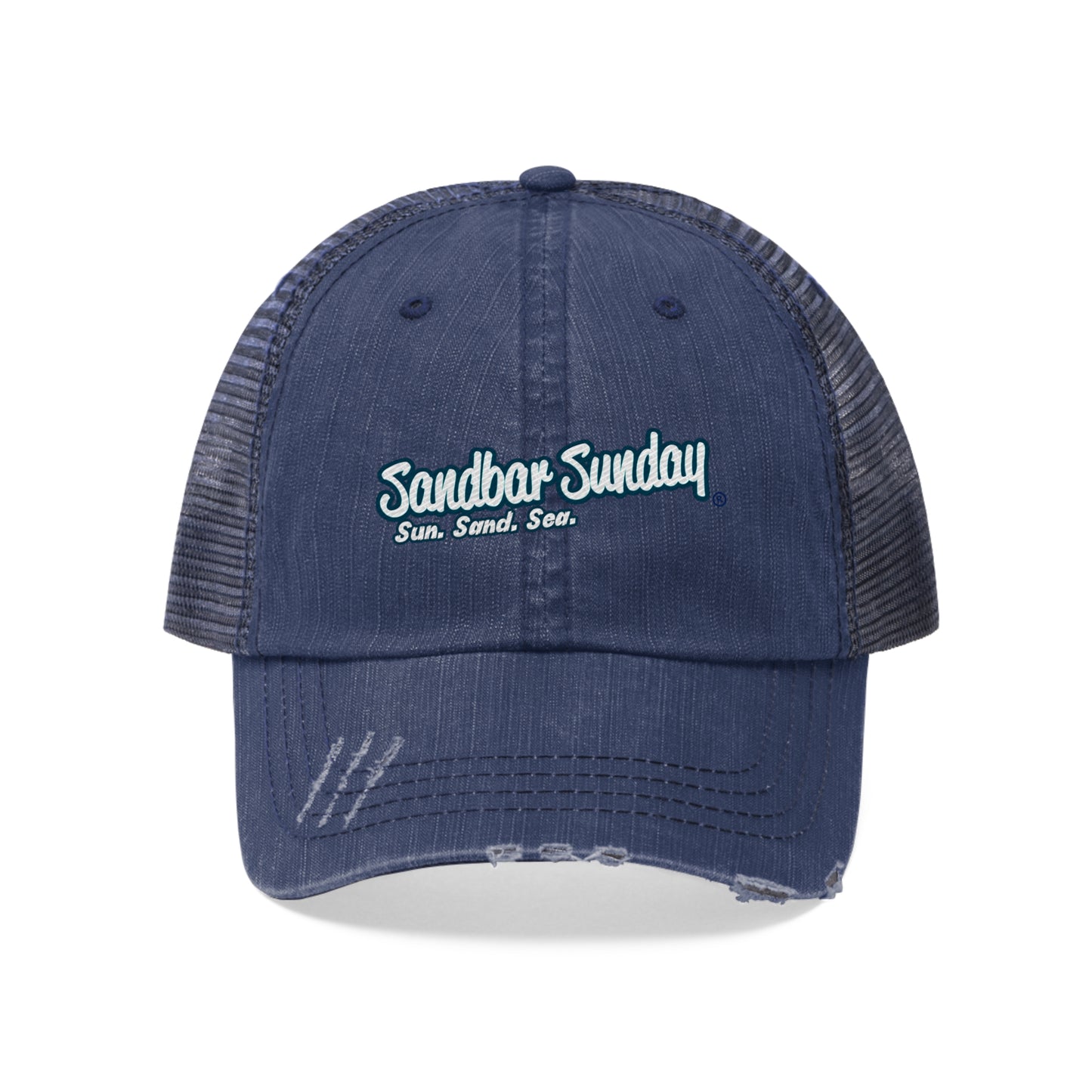 Sandbar Sunday Distressed Trucker Hat