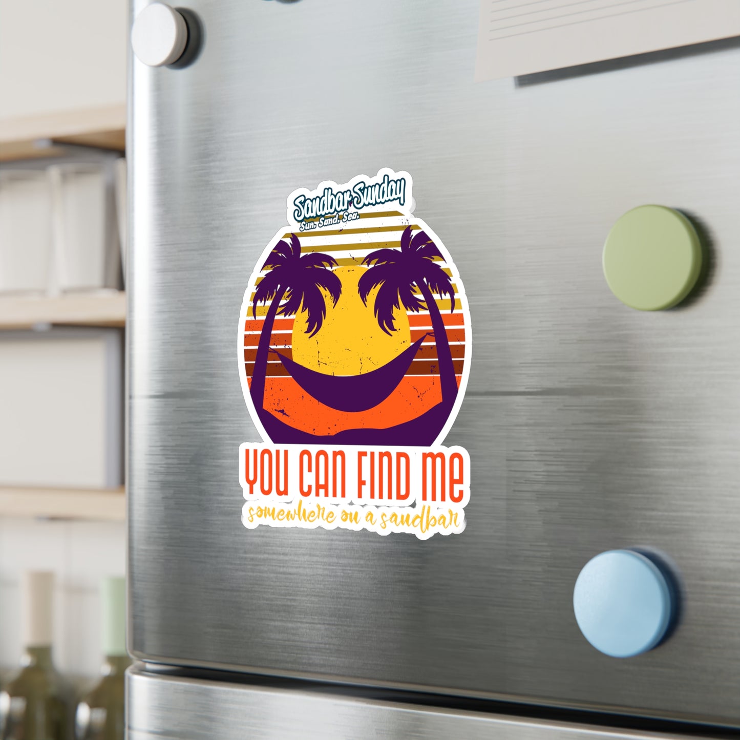 Somewhere on a Sandbar Kiss-Cut Vinyl Decal