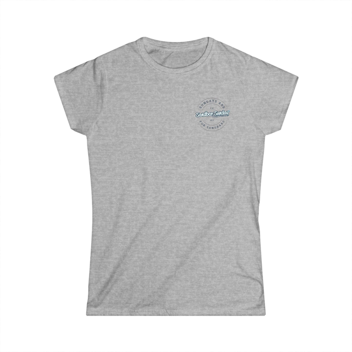 Sundays are for Sandbars Ladies Tee - Sandbar Lover Women's Shirt