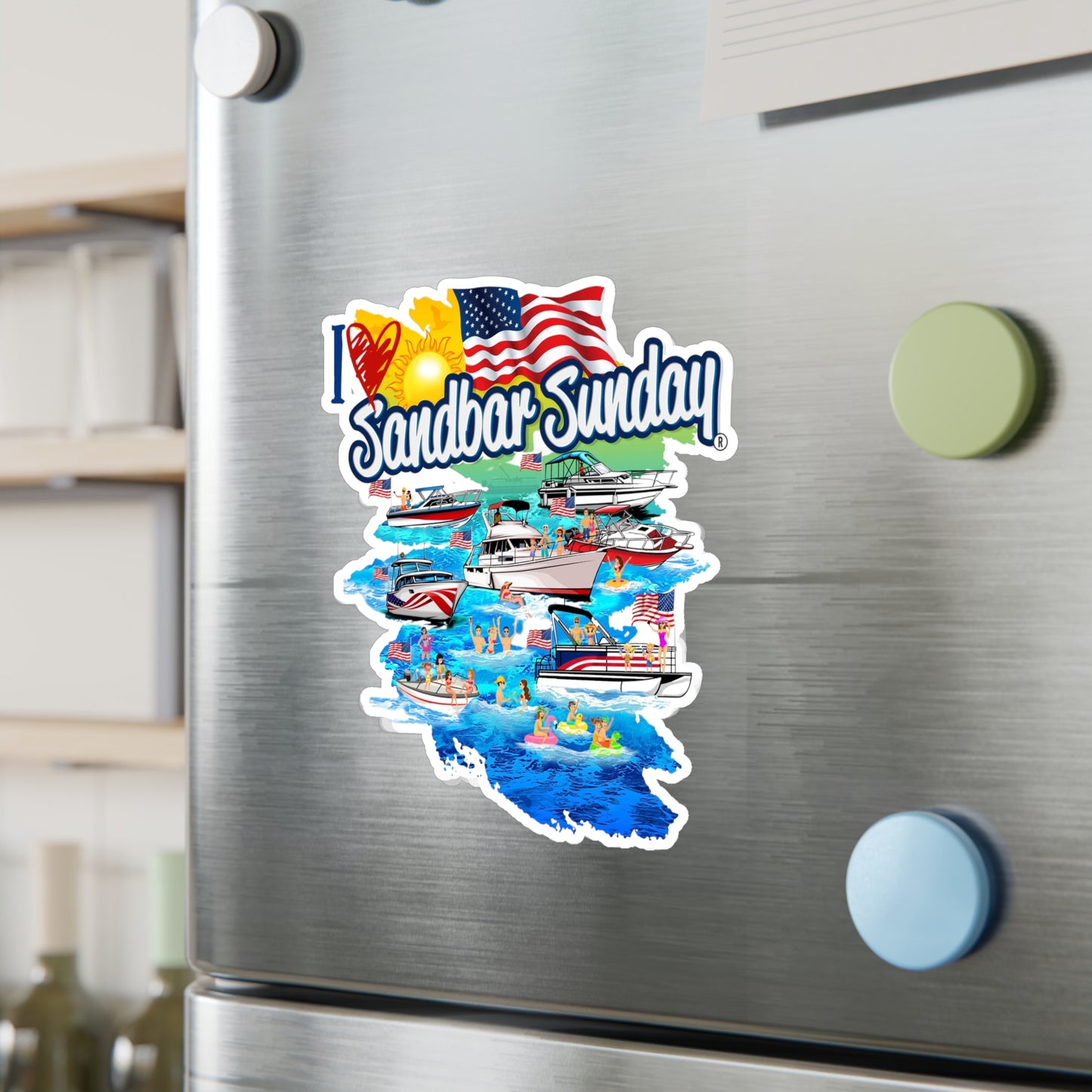 Sandbar Party Kiss-Cut Decal