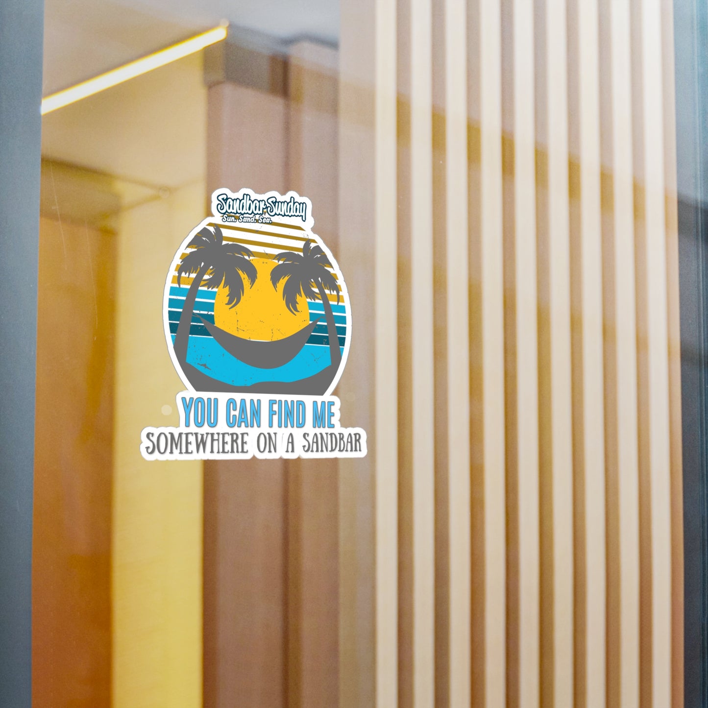 Somewhere on a Sandbar Kiss-Cut Vinyl Decal