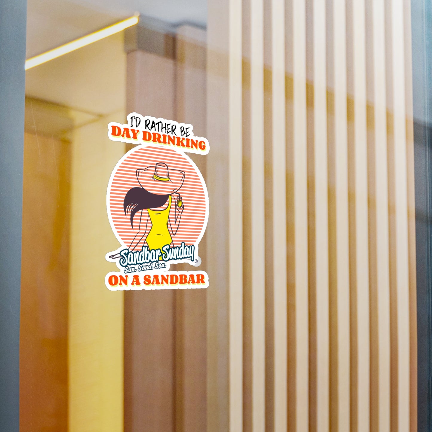 Day Drinking Kiss-Cut Vinyl Decal