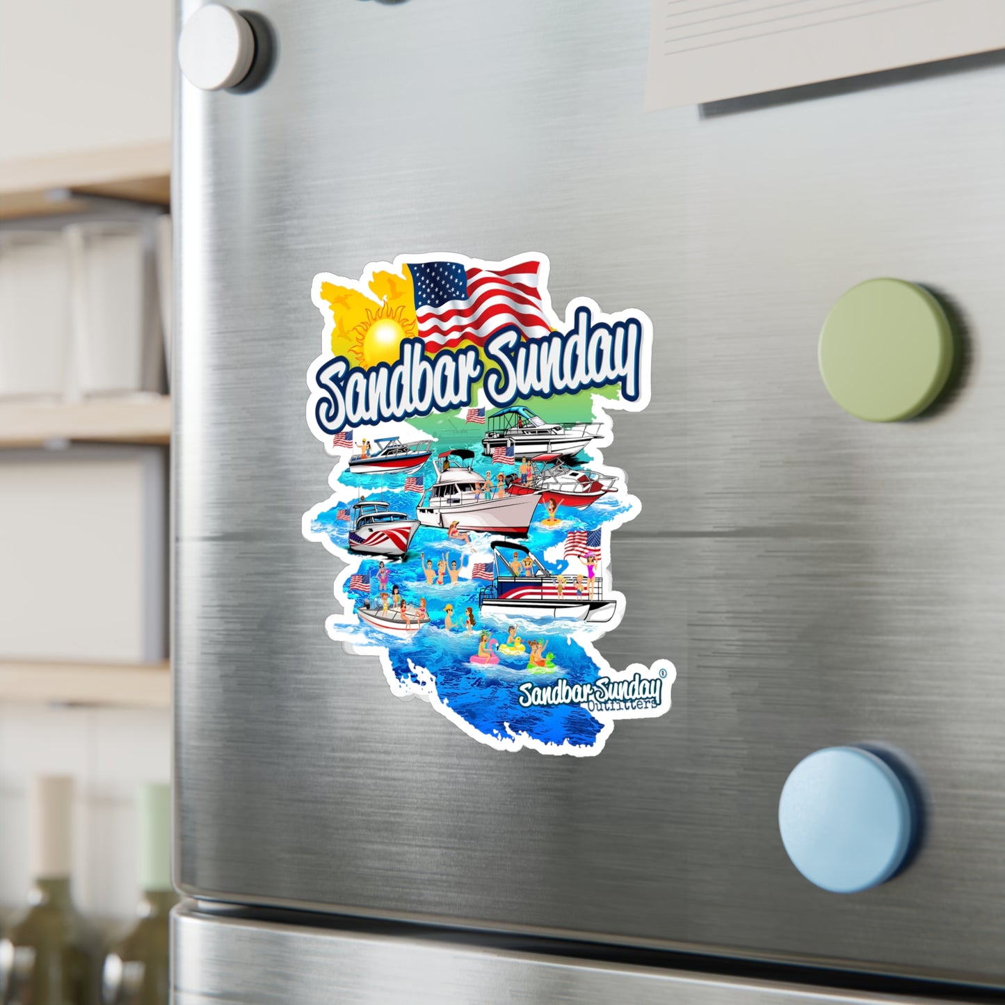 Party at the Sandbar Kiss-Cut Vinyl Decal
