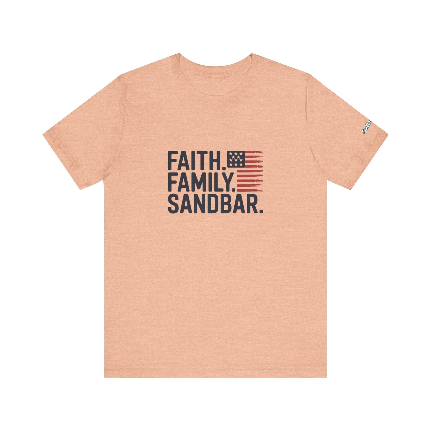 Faith. Family. Sandbar. - Jersey Tee