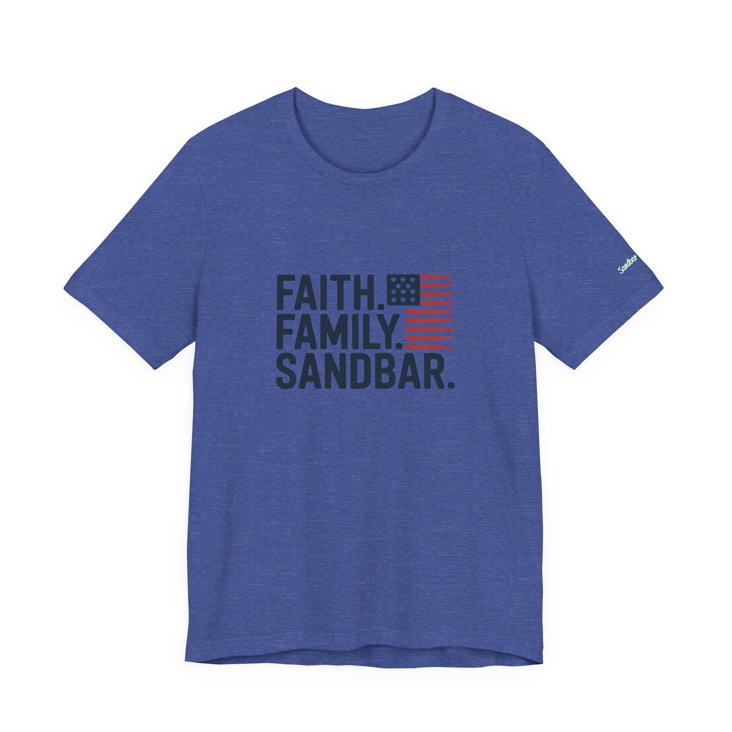 Faith. Family. Sandbar. - Jersey Tee