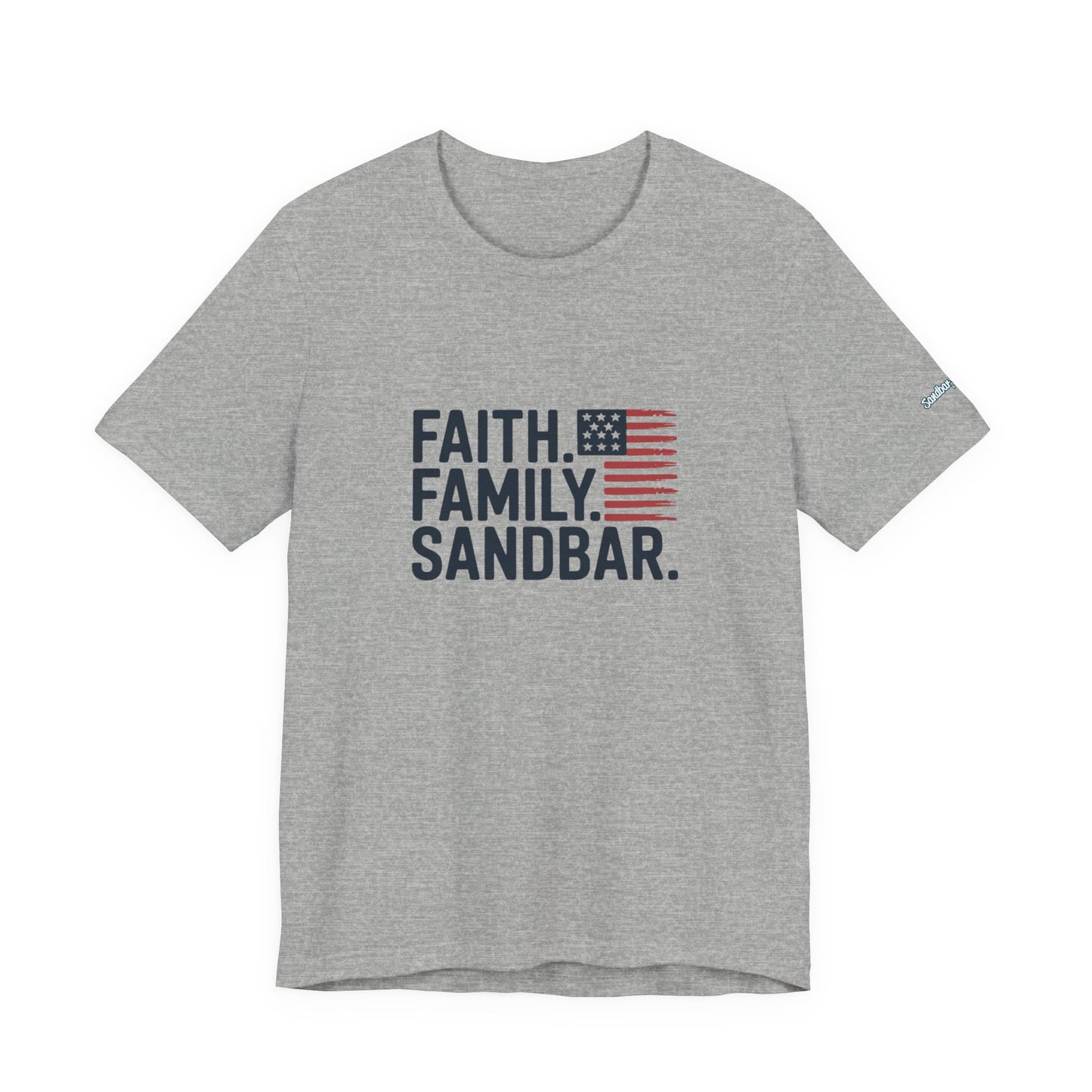 Faith. Family. Sandbar. - Jersey Tee
