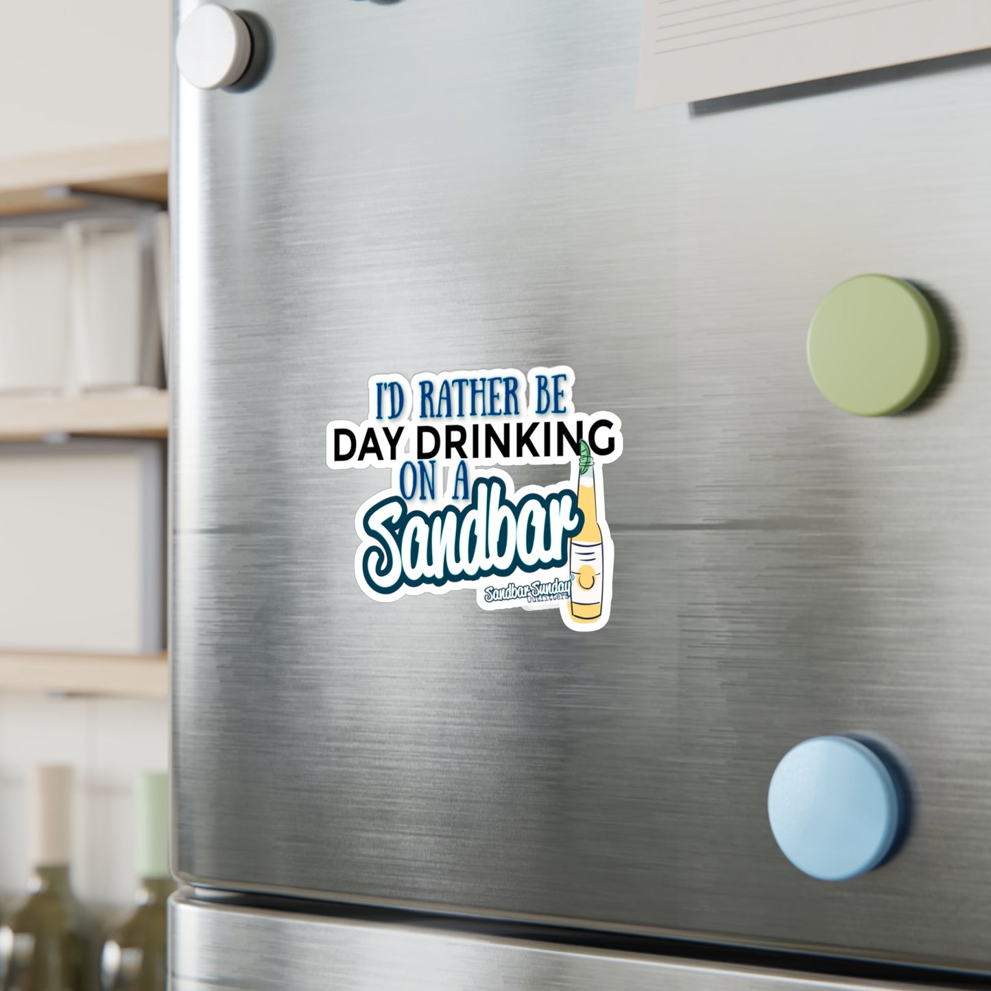 Day Drinking on a Sandbar Kiss-Cut Decal