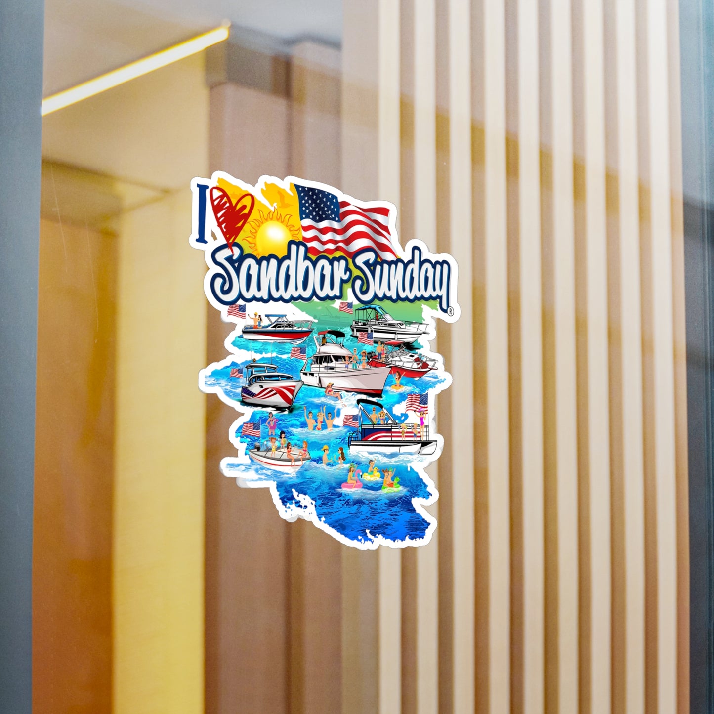 Sandbar Party Kiss-Cut Decal