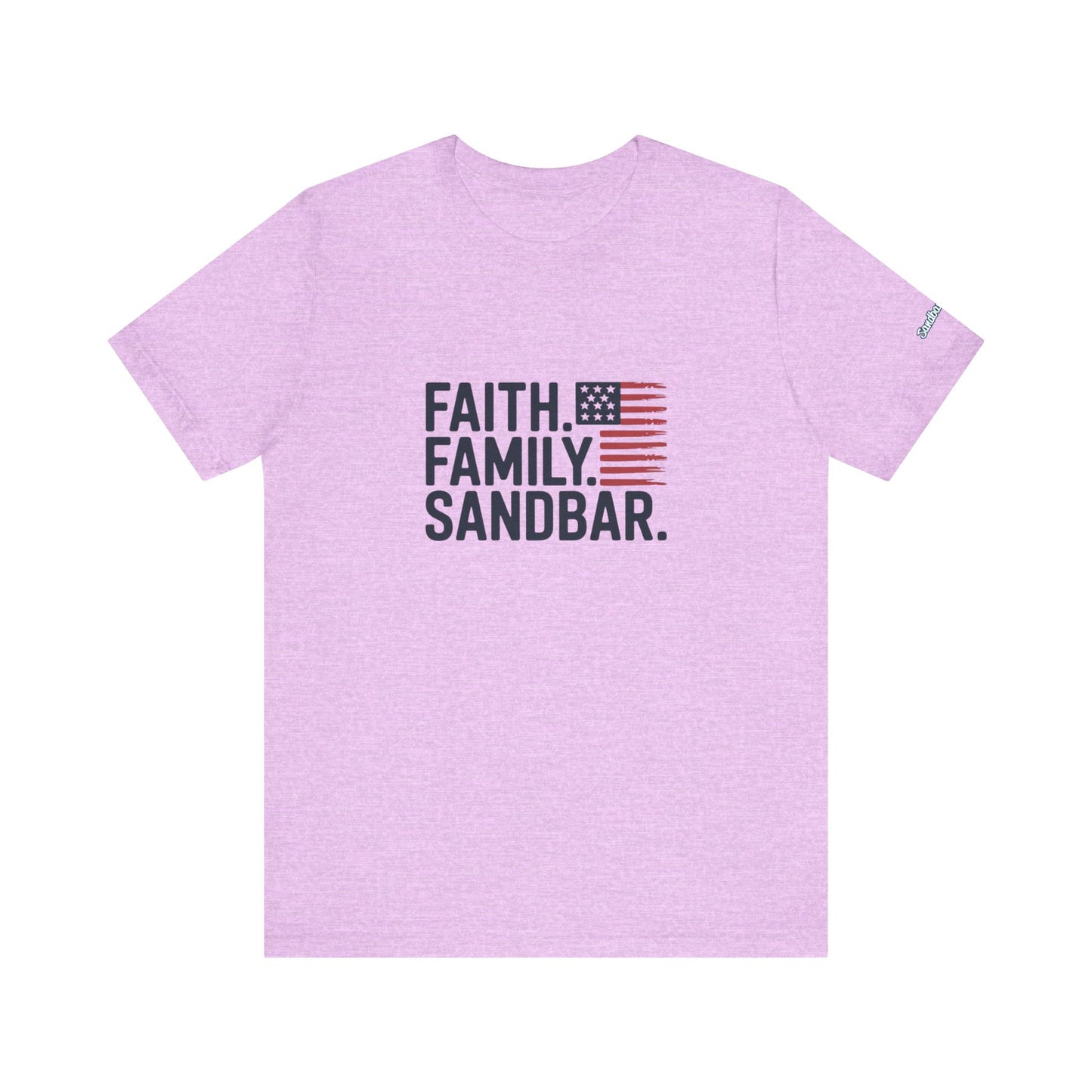 Faith. Family. Sandbar. - Jersey Tee