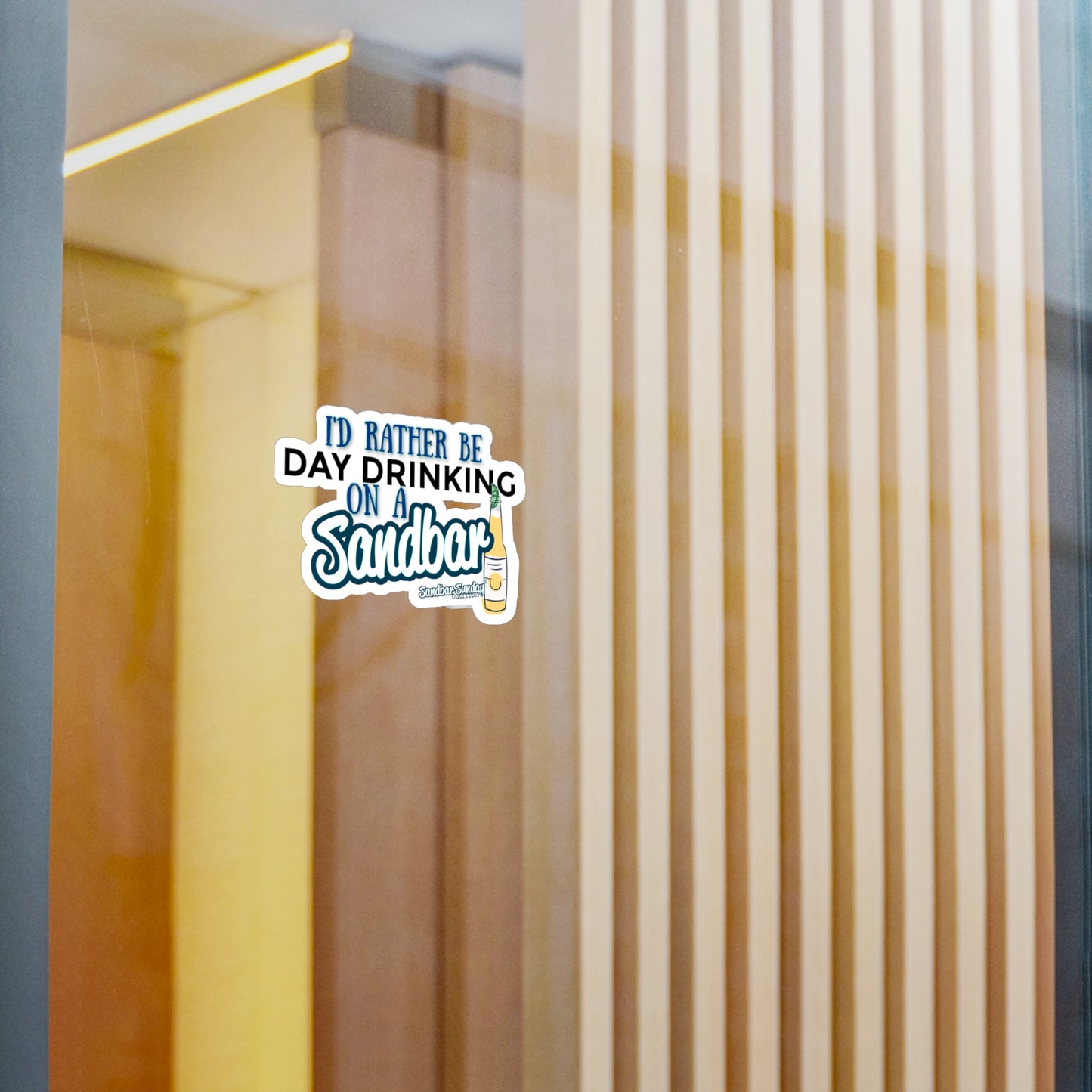 Day Drinking on a Sandbar Kiss-Cut Decal