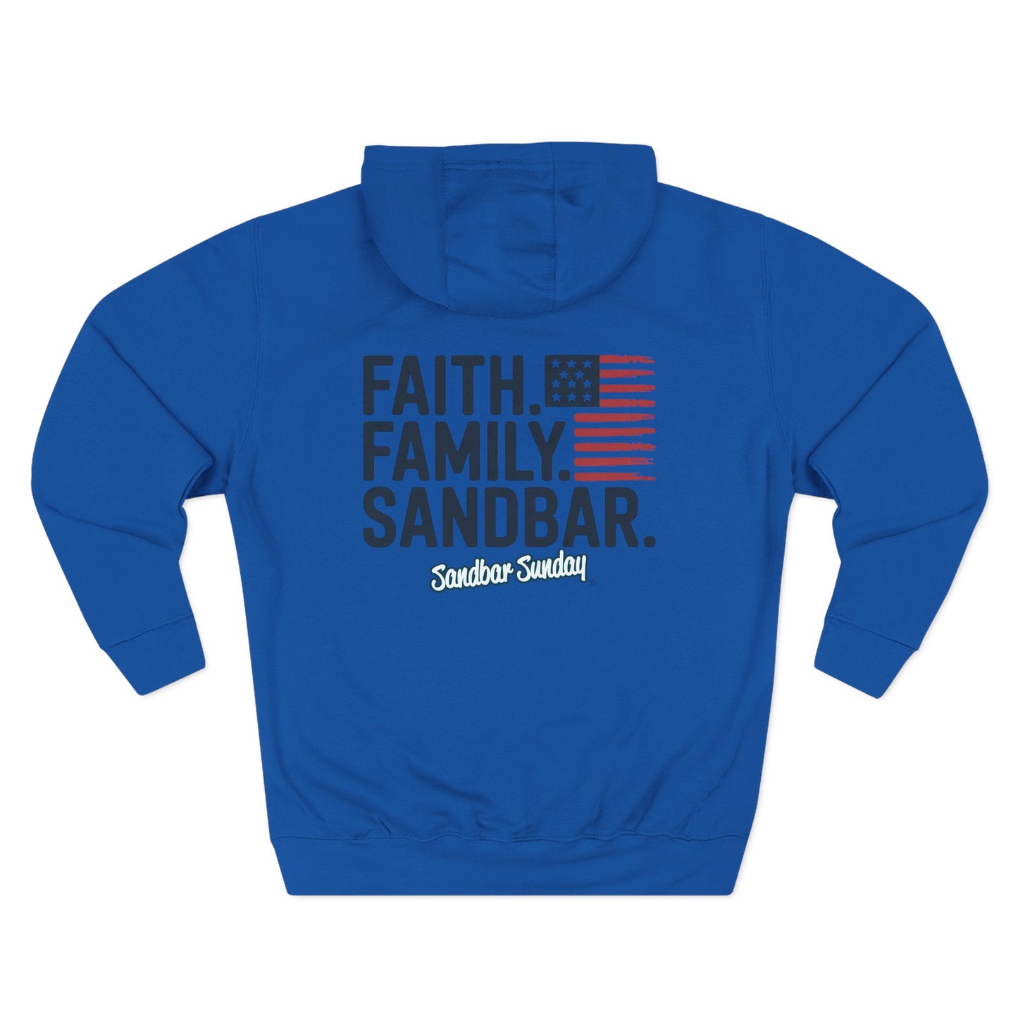 Faith. Family. Sandbar. Fleece Hoodie