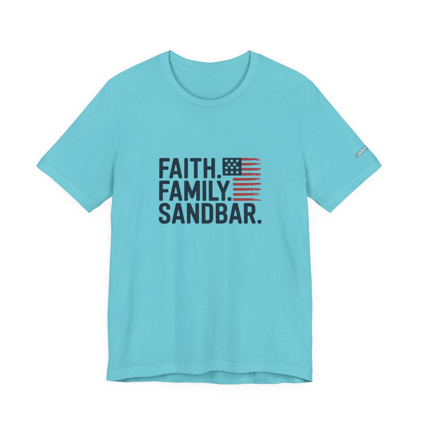 Faith. Family. Sandbar. - Jersey Tee
