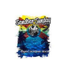 Florida Sandbar Flag Kiss-Cut Vinyl Decal