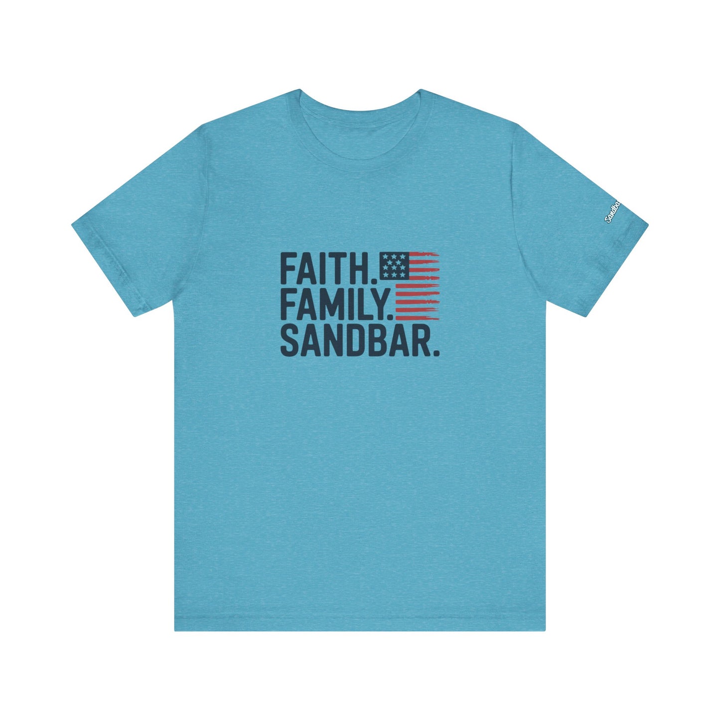 Faith. Family. Sandbar. - Jersey Tee