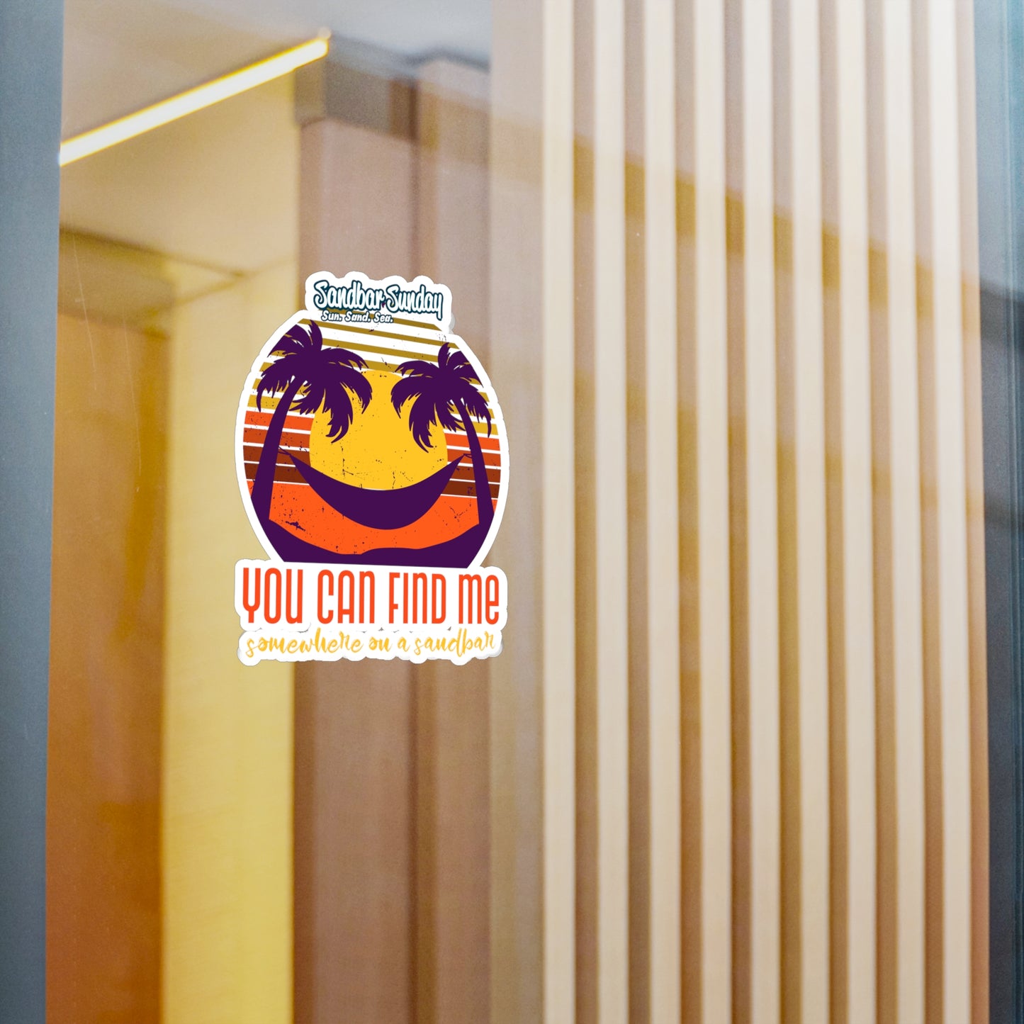 Somewhere on a Sandbar Kiss-Cut Vinyl Decal