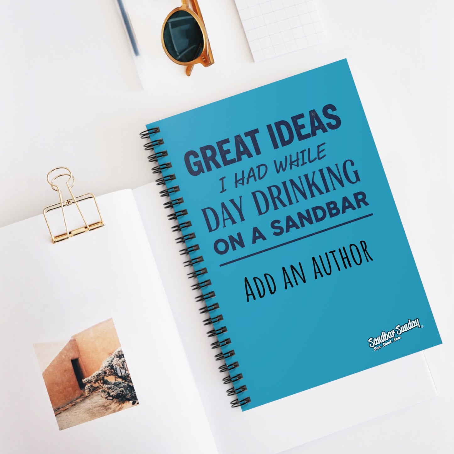 Notebook — Day Drinking Spiral Journal