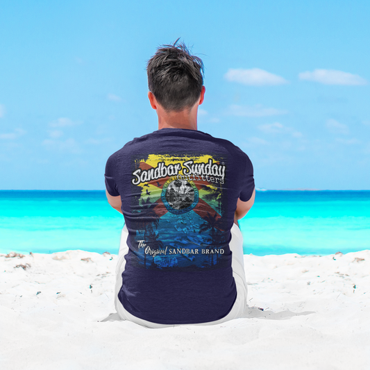 Sandbar Sunday Florida Flag Tee