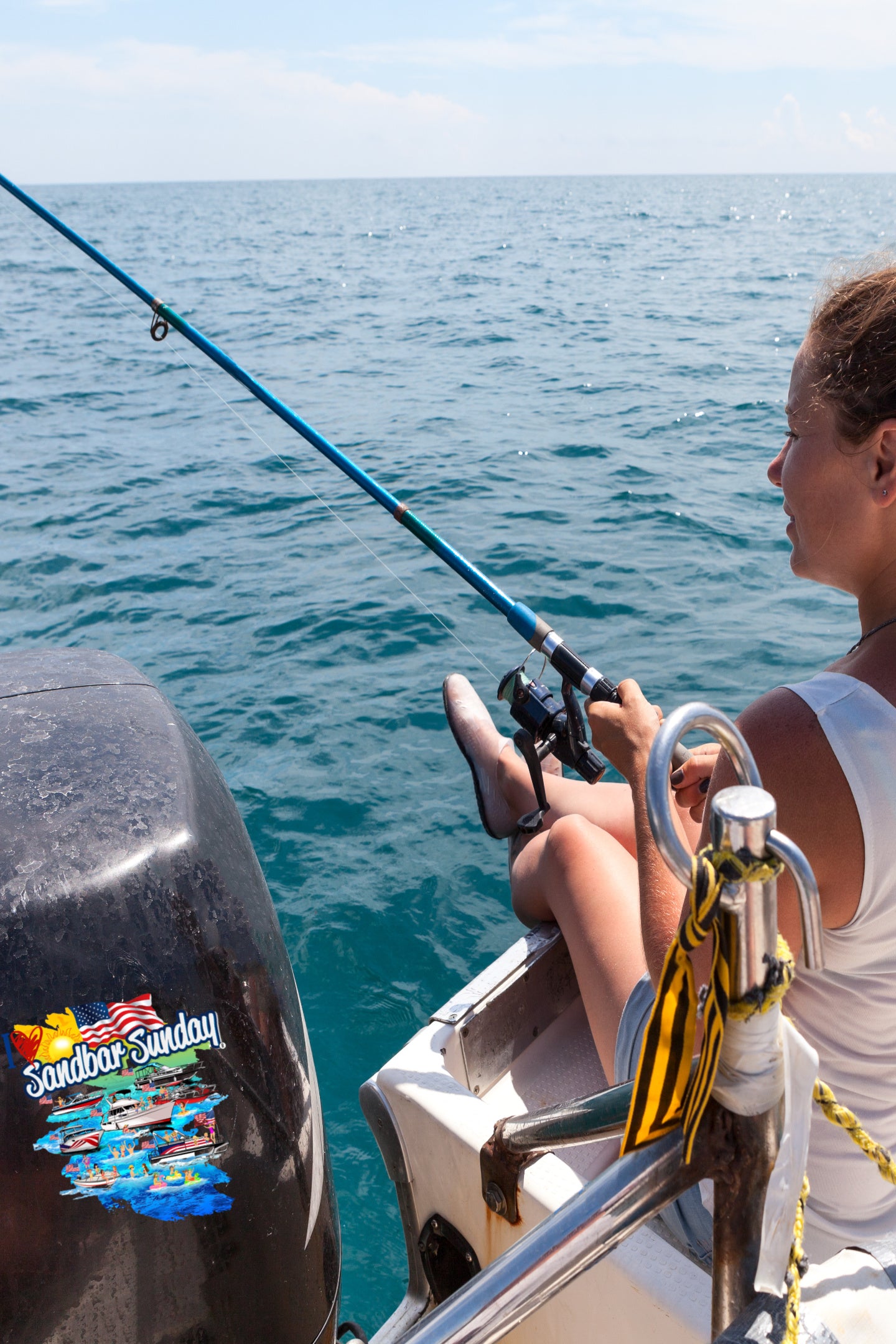 I Love Sandbar Sunday Kiss-Cut Vinyl Decal