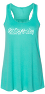 Flowy V-Neck Tank in Teal