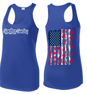 Ladies Flag Tank in Patriotic Blue