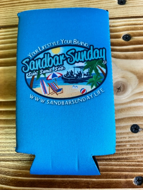 Sandbar Sunday Logo Slim Can Koozie – Sandbar Sunday Outfitters