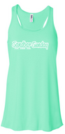 Flowy V-Neck Tank in Mint