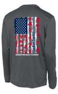 Sebastian Inlet Flag Sun Shirt in Iron Gray