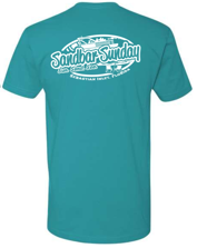 Sandbar Sunday Soft Cotton Tee with Sebastian Inlet