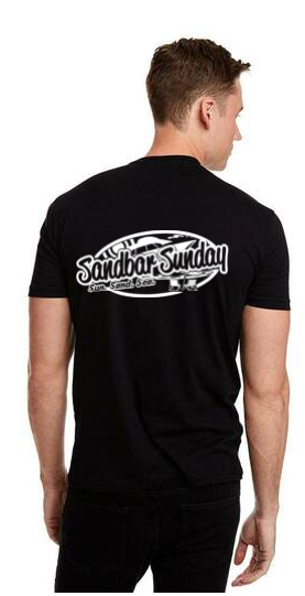 Sandbar Sunday Soft Cotton Tee with Sebastian Inlet