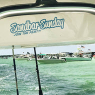 Sandbar Sunday Die Cut Vinyl Decal