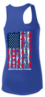 Sebastian Inlet Flag Tank in Patriotic Blue