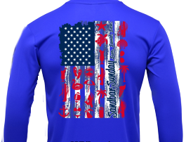 Flag Sun Shirt in Royal Blue