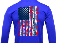 Flag Sun Shirt in Royal Blue