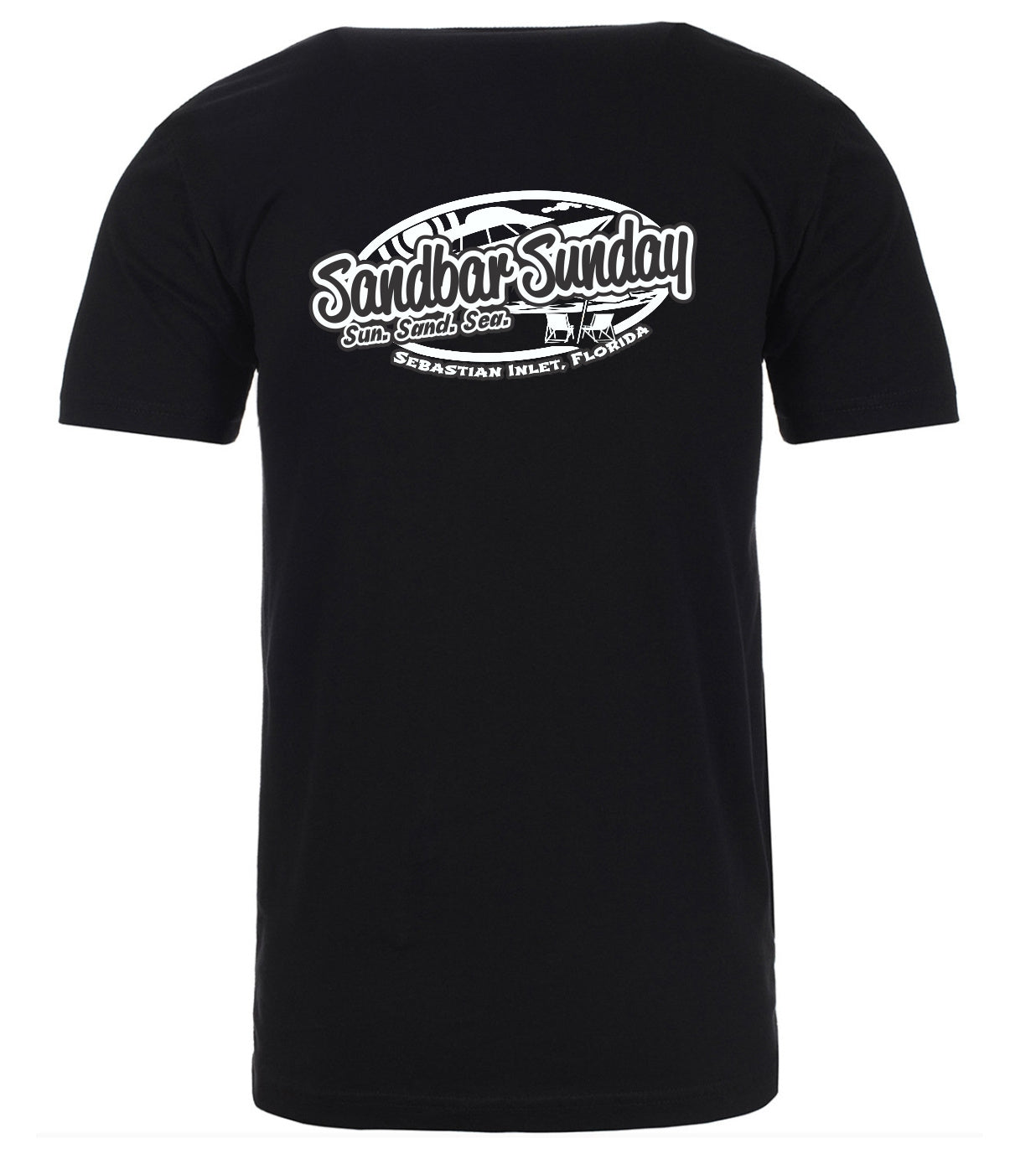 Sandbar Sunday Soft Cotton Tee with Sebastian Inlet